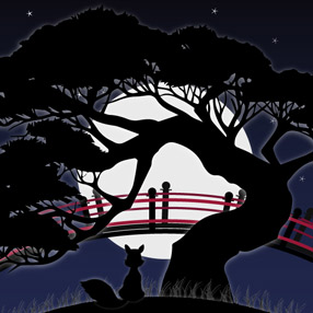 illustration claire de lune