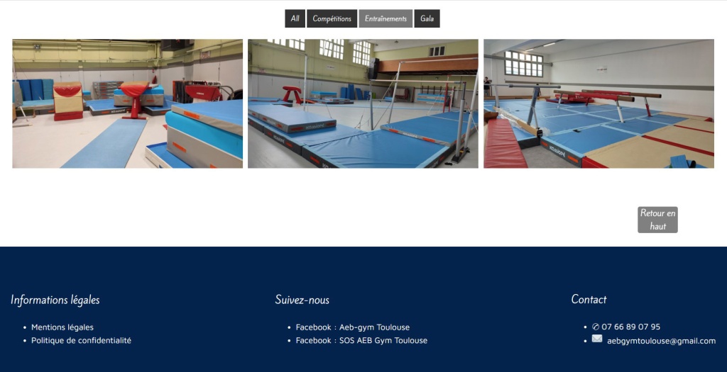 Galerie photos du site