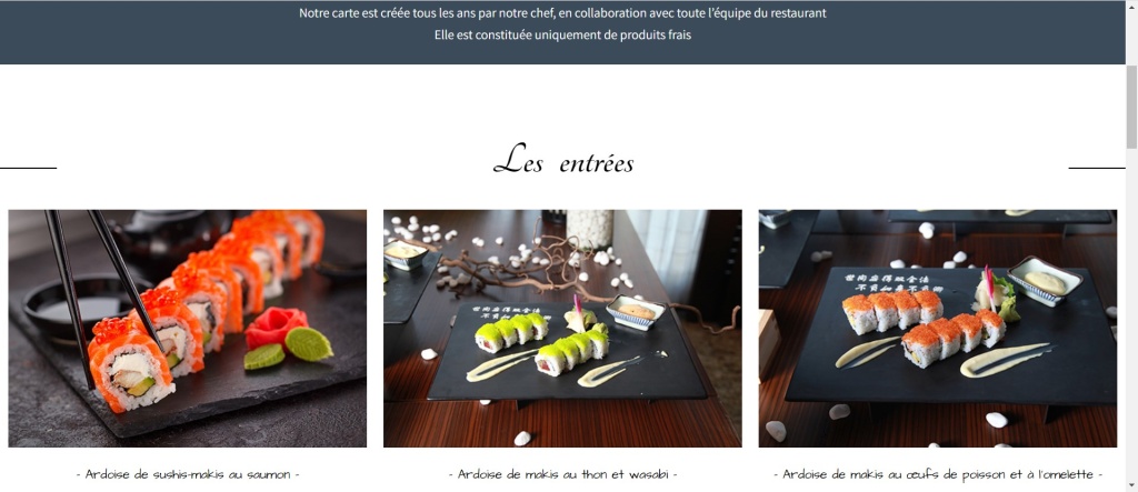 La carte du restaurant insolite
