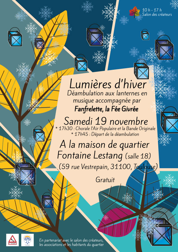 Affiche pour la déambulation aux lanternes